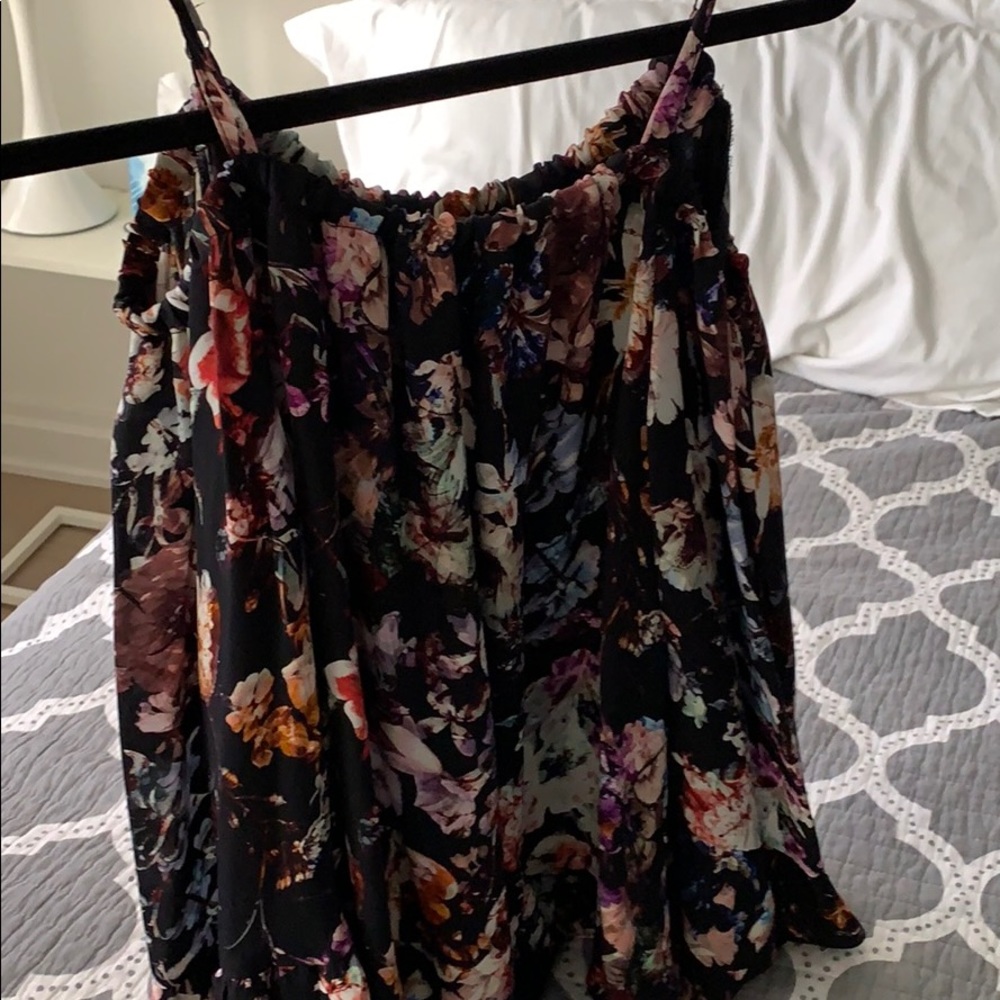 Parker silk cold shoulder top